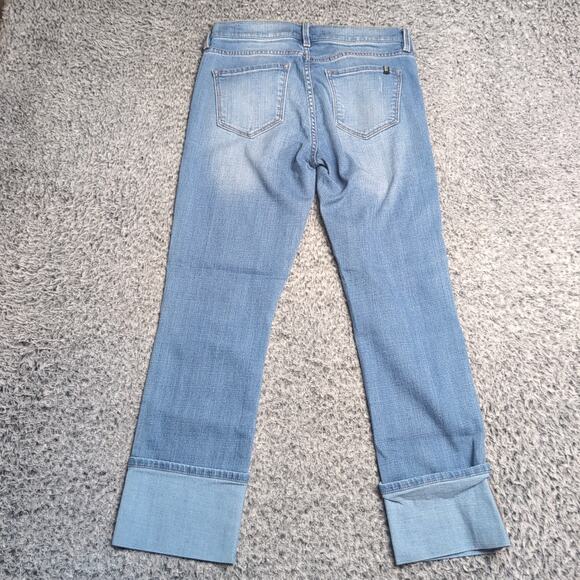 Buffalo David Bitton Jeans Women 26 Blue Mid Rise Cropped Stretch Preppy Denim - Picture 2 of 10